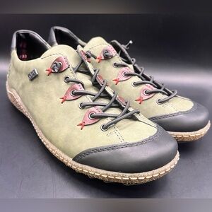 Rieker-‎ L7561 LIV - Olive and Black Sneakers, Size:39